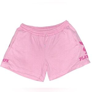 PLAYBOY Men’s Pink fleece Shorts